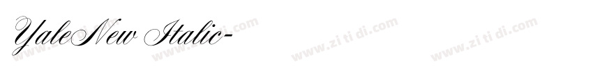 YaleNew Italic字体转换